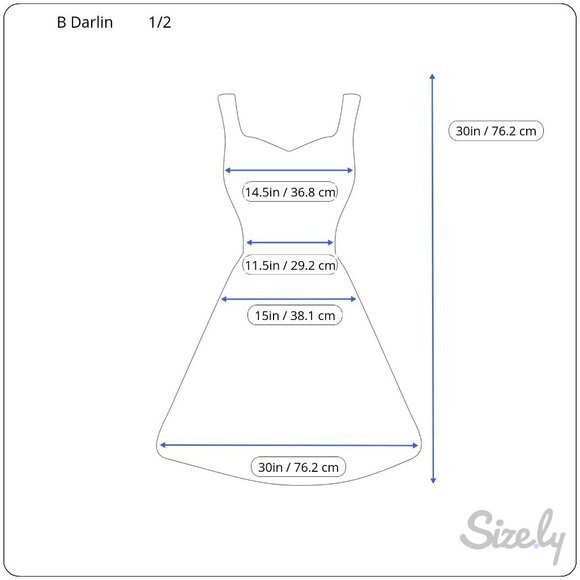 B Darlin Junior's Blue Floral Fit & Flare Dress Size 1-2 NWT $69 - Picture 2 of 5